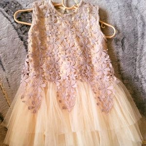 Gorgeous Lace rhinestone dress girls size 6/7 Christmas New Years party